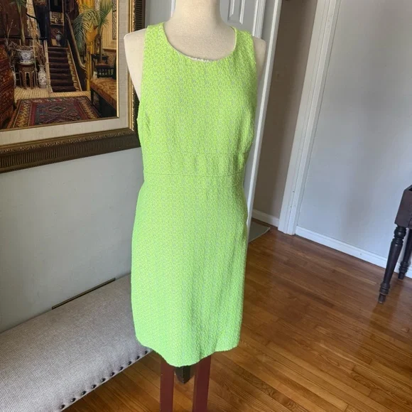 J. Crew Green Halter Sheath  Dress - Picture 3 of 7